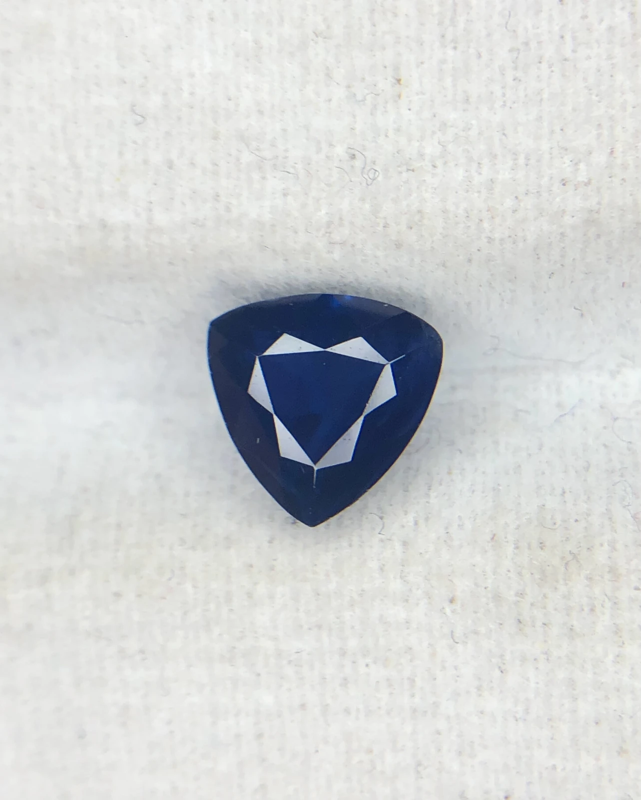 2.37ct Blue Sapphire in Fancy Trillion Cut from Sri Lanka