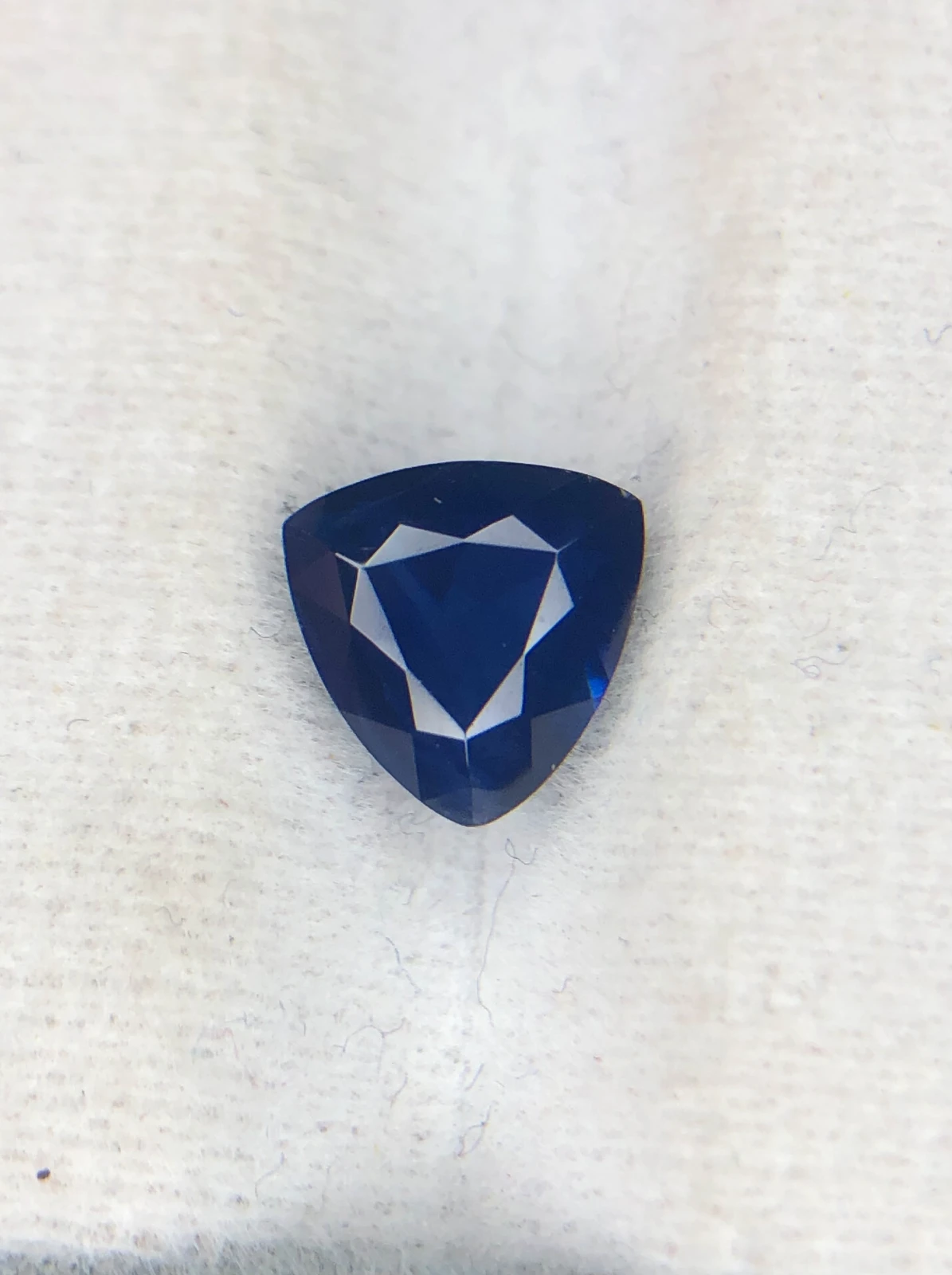 2.37ct Blue Sapphire in Fancy Trillion Cut from Sri Lanka