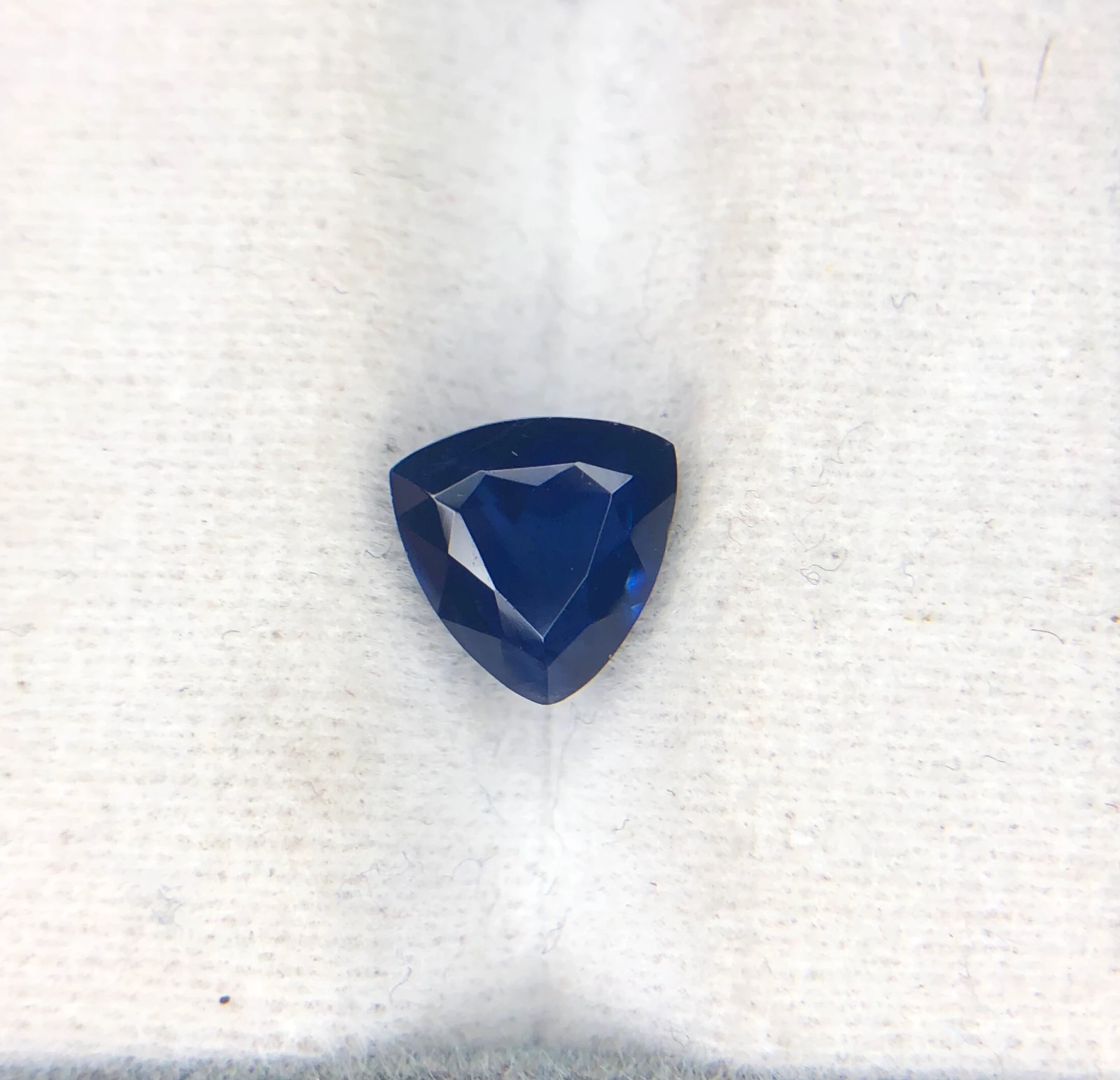 2.37ct Blue Sapphire in Fancy Trillion Cut from Sri Lanka