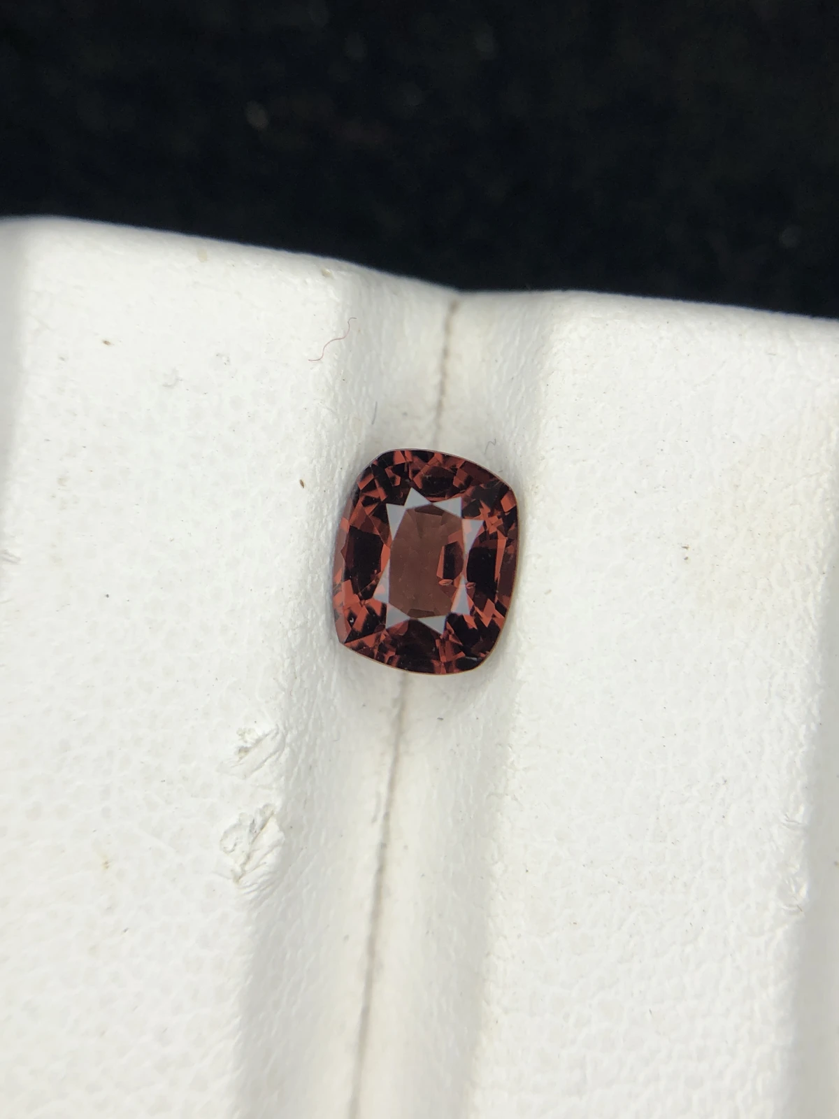 1.15ct Spinel Orangish Red in Cushion Cut From Burma