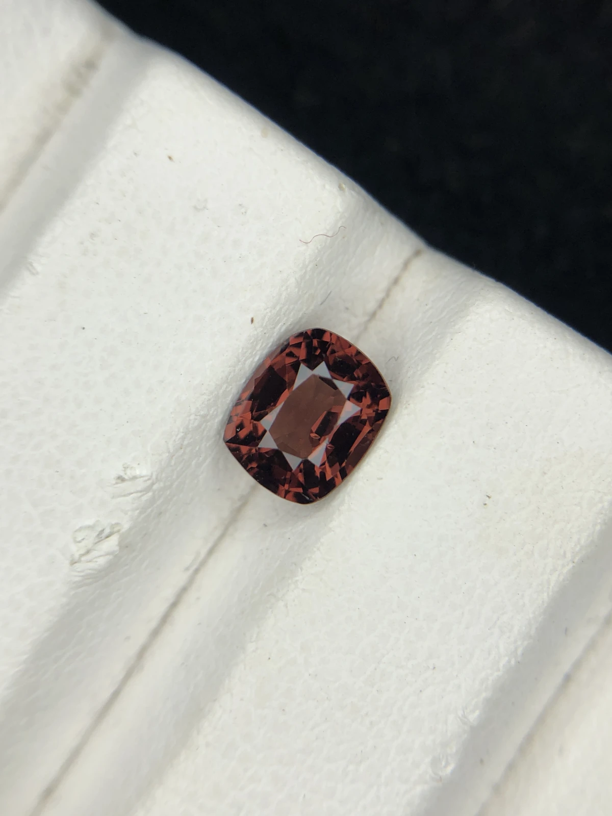 1.15ct Spinel Orangish Red in Cushion Cut From Burma