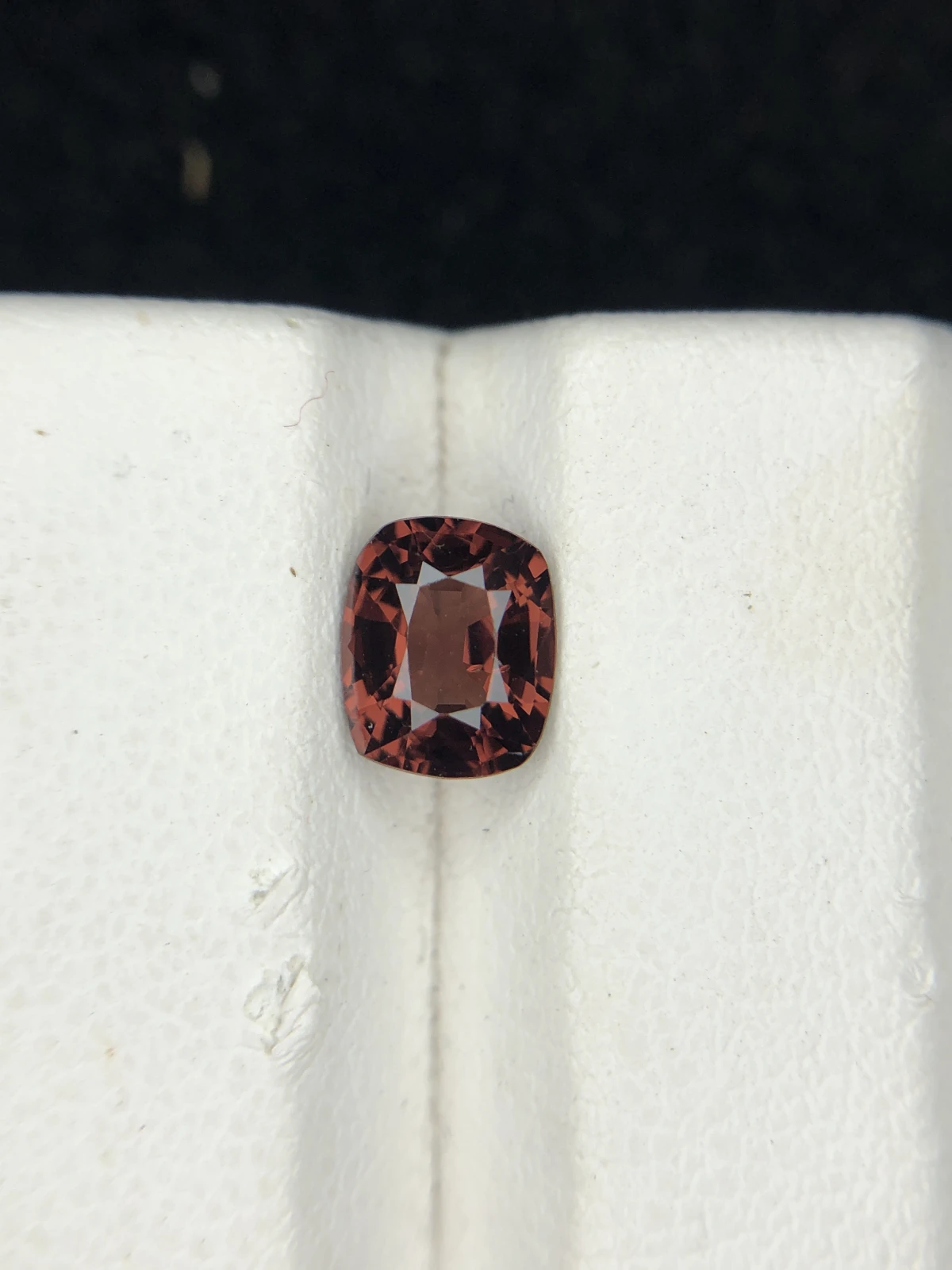1.15ct Spinel Orangish Red in Cushion Cut From Burma