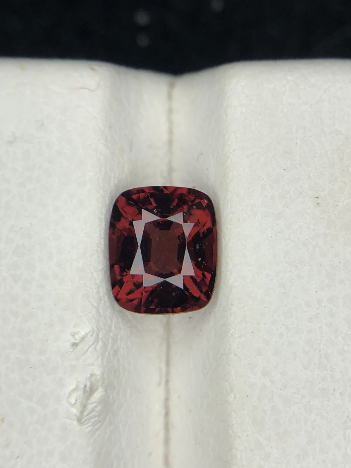 1.30ct Red Spinel  Cushion Cut From Burma
