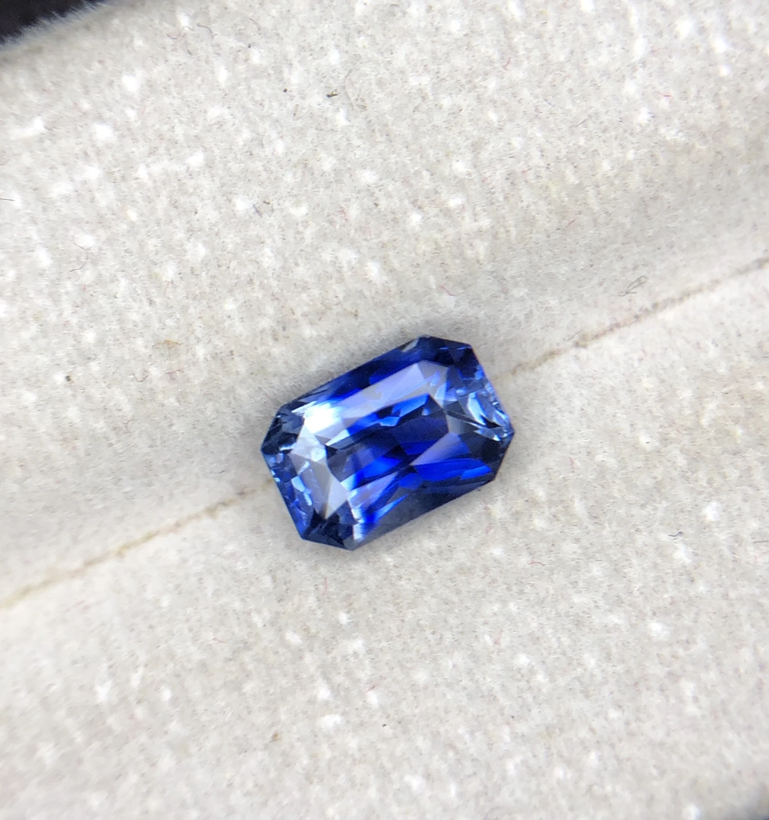 1.72ct Blue Sapphire in Fancy Octagon Cut From Sri Lanka