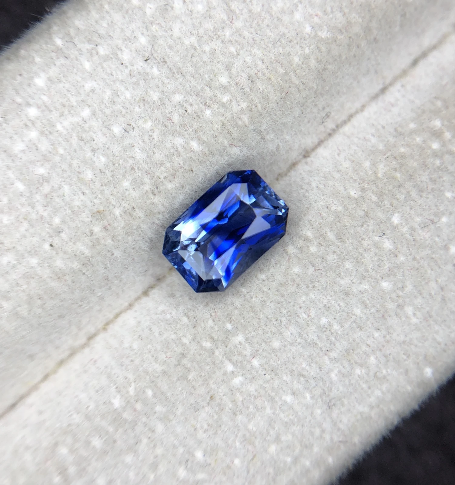 1.72ct Blue Sapphire in Fancy Octagon Cut From Sri Lanka