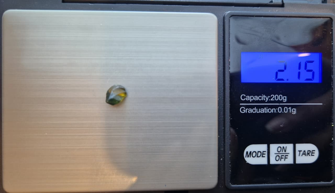 Stunning 2.15 Ct. Bi-Color Sapphire Facet Rough from Nigeria