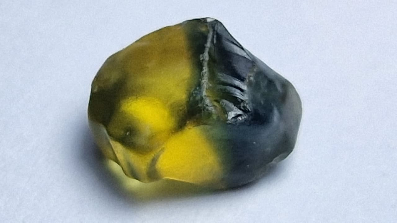 Stunning 2.15 Ct. Bi-Color Sapphire Facet Rough from Nigeria