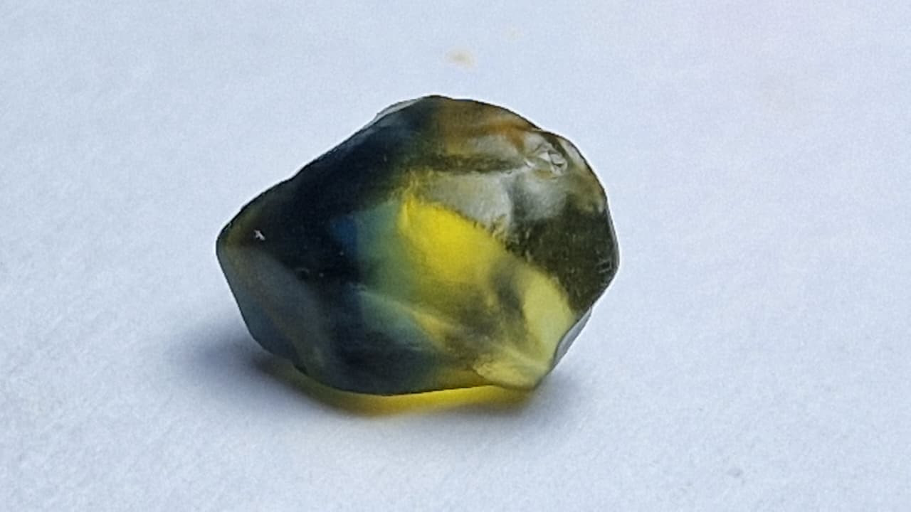 Stunning 2.15 Ct. Bi-Color Sapphire Facet Rough from Nigeria