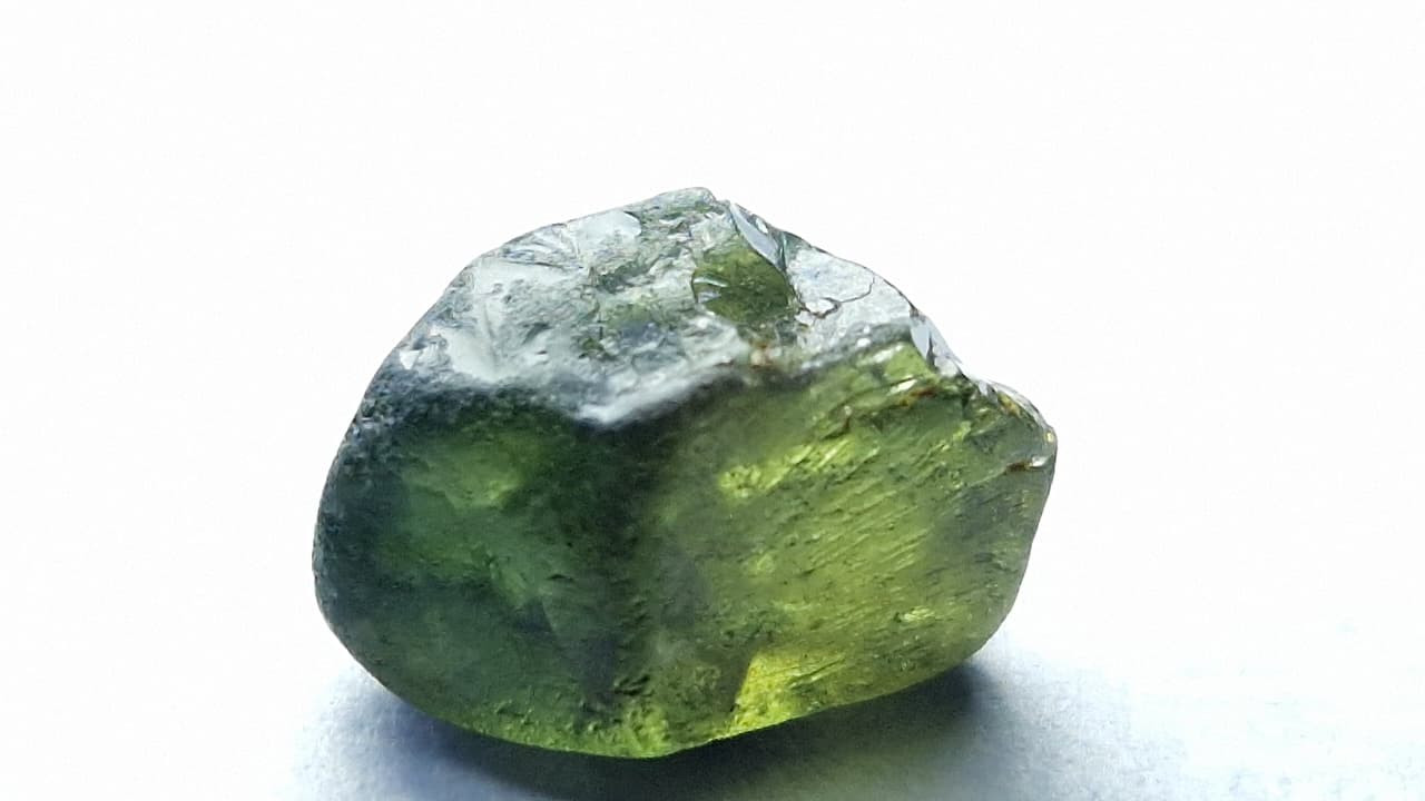 2.45 Carat Teal Green Sapphire Facet Rough from Nigeria