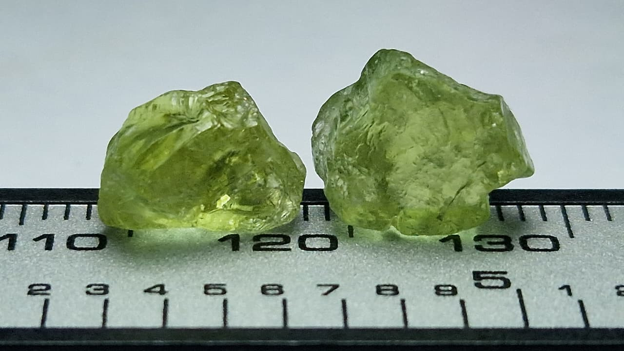 7.20 Ct. Mint Tourmaline Facet Rough Pair from Nigeria