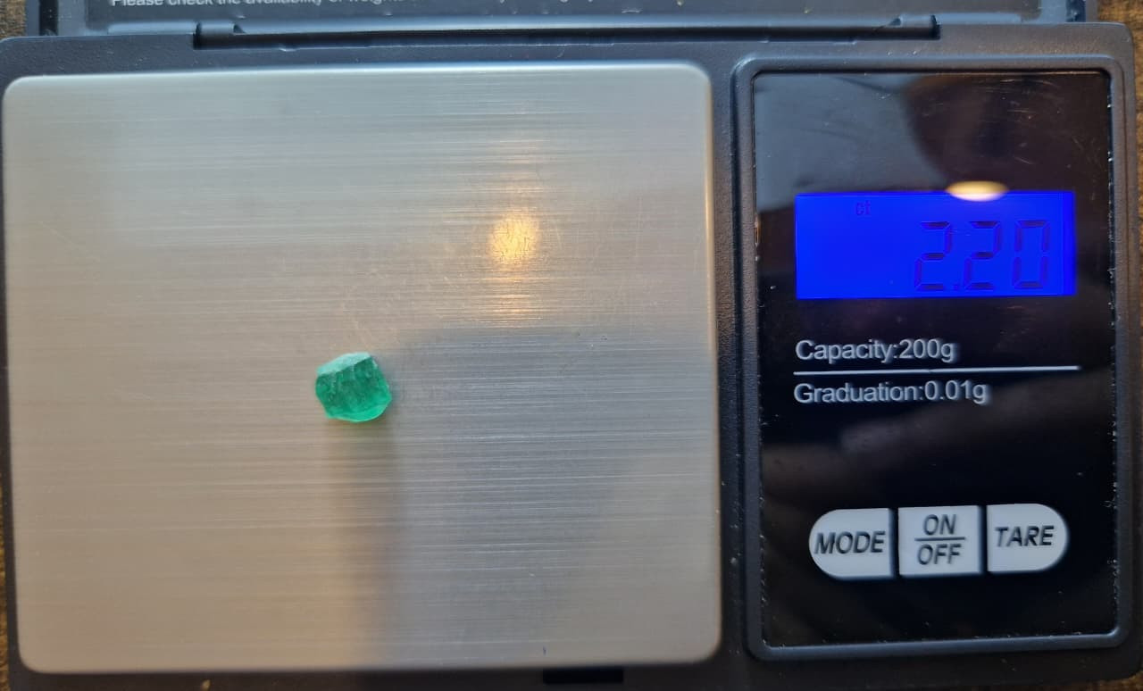 2.20Ct. Panjshir Emerald Facet Rough from Afghanistan