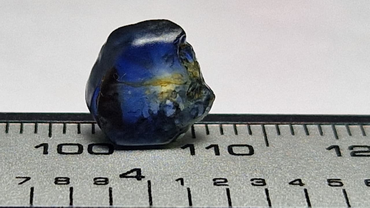 3.25 Carat Royal Blue Sapphire Facet Rough from Nigeria