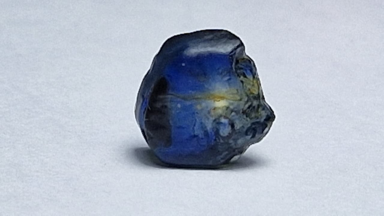 3.25 Carat Royal Blue Sapphire Facet Rough from Nigeria
