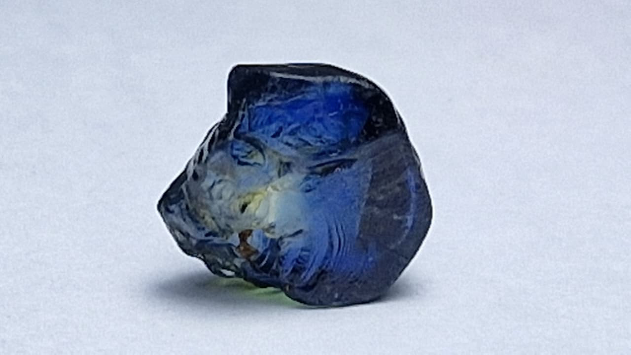 3.25 Carat Royal Blue Sapphire Facet Rough from Nigeria