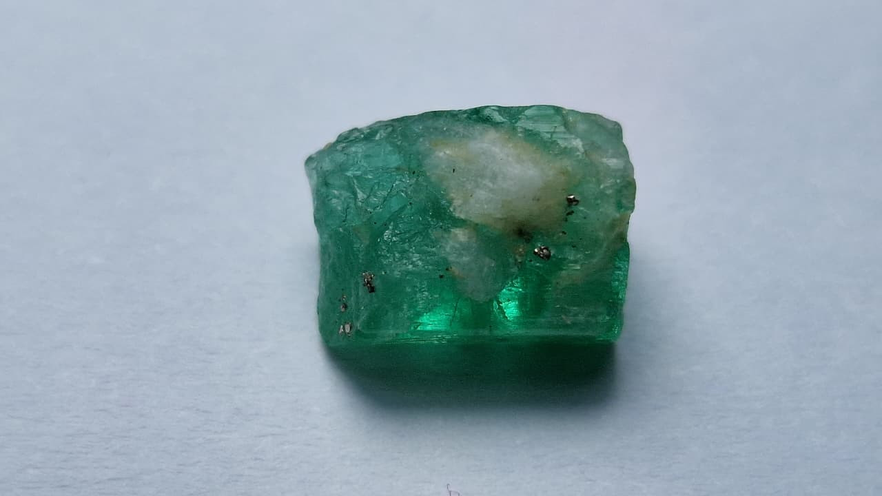 3.95 Ct. Panjshir Emerald Facet Rough from Afghanistan