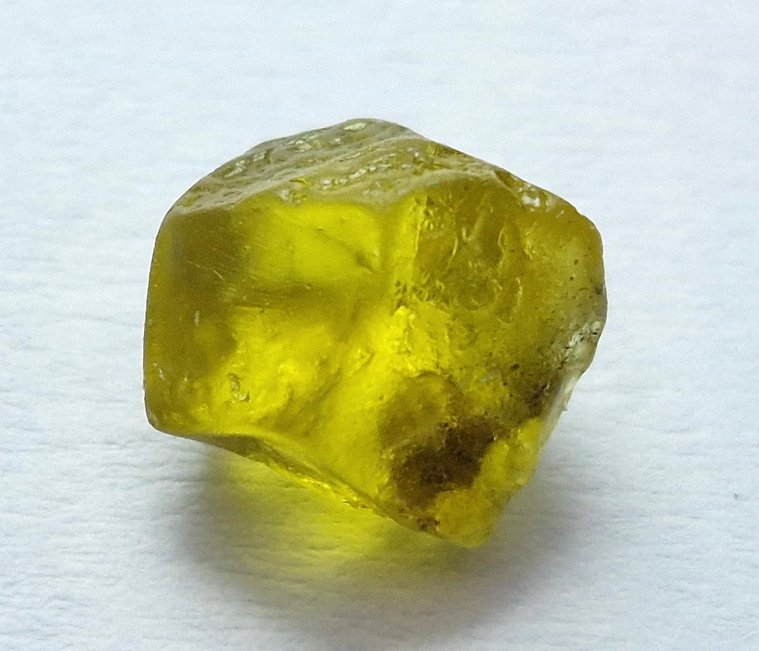 2.2 Ct. Vivid Yellow Sapphire Facet Rough from Nigeria