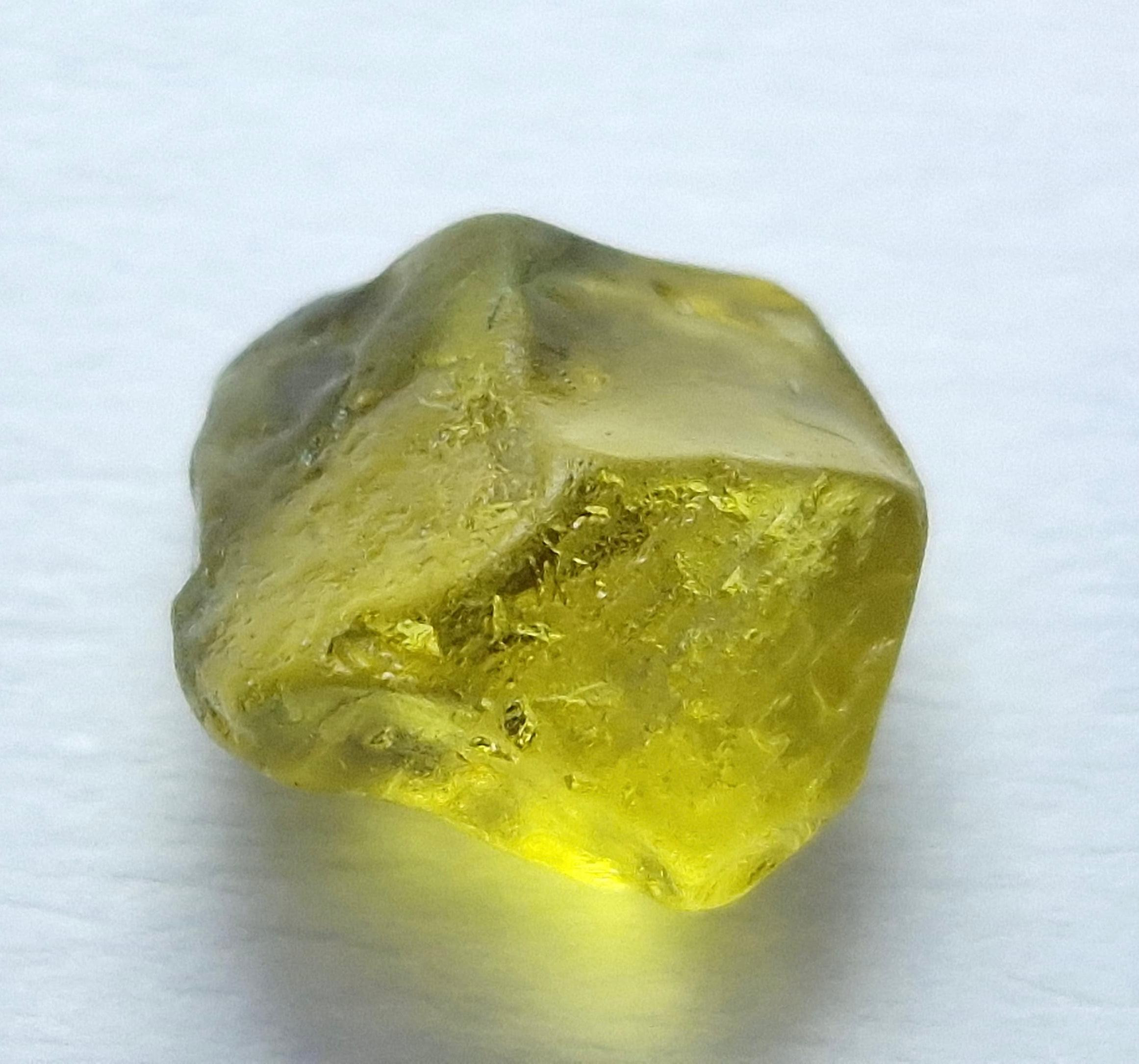 2.2 Ct. Vivid Yellow Sapphire Facet Rough from Nigeria
