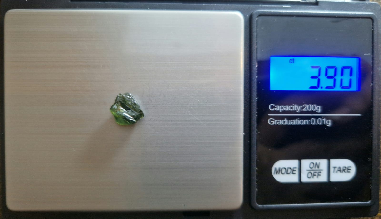 3.90 Carat Green sapphire Facet Rough from Nigeria