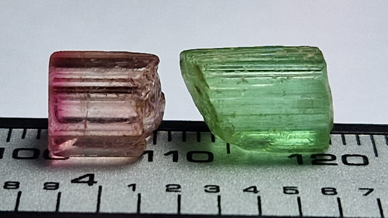 8.35 Carat Reverse Pair Tourmaline Facet Rough from Nigeria