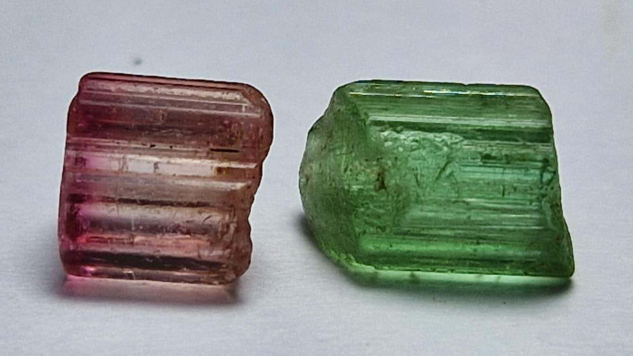 8.35 Carat Reverse Pair Tourmaline Facet Rough from Nigeria