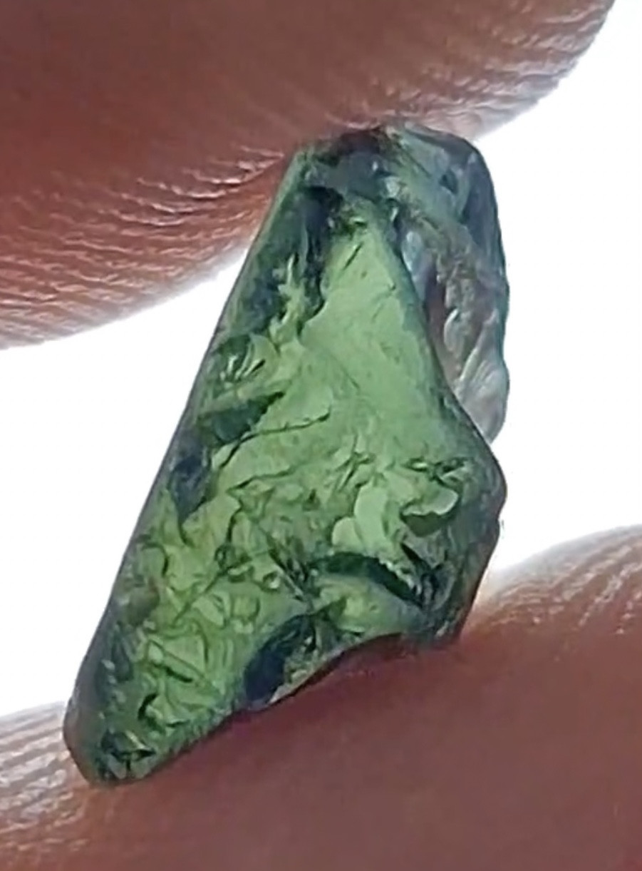 2.8 Peacock Blue Sapphire Rough Eye Clean from Nigeria