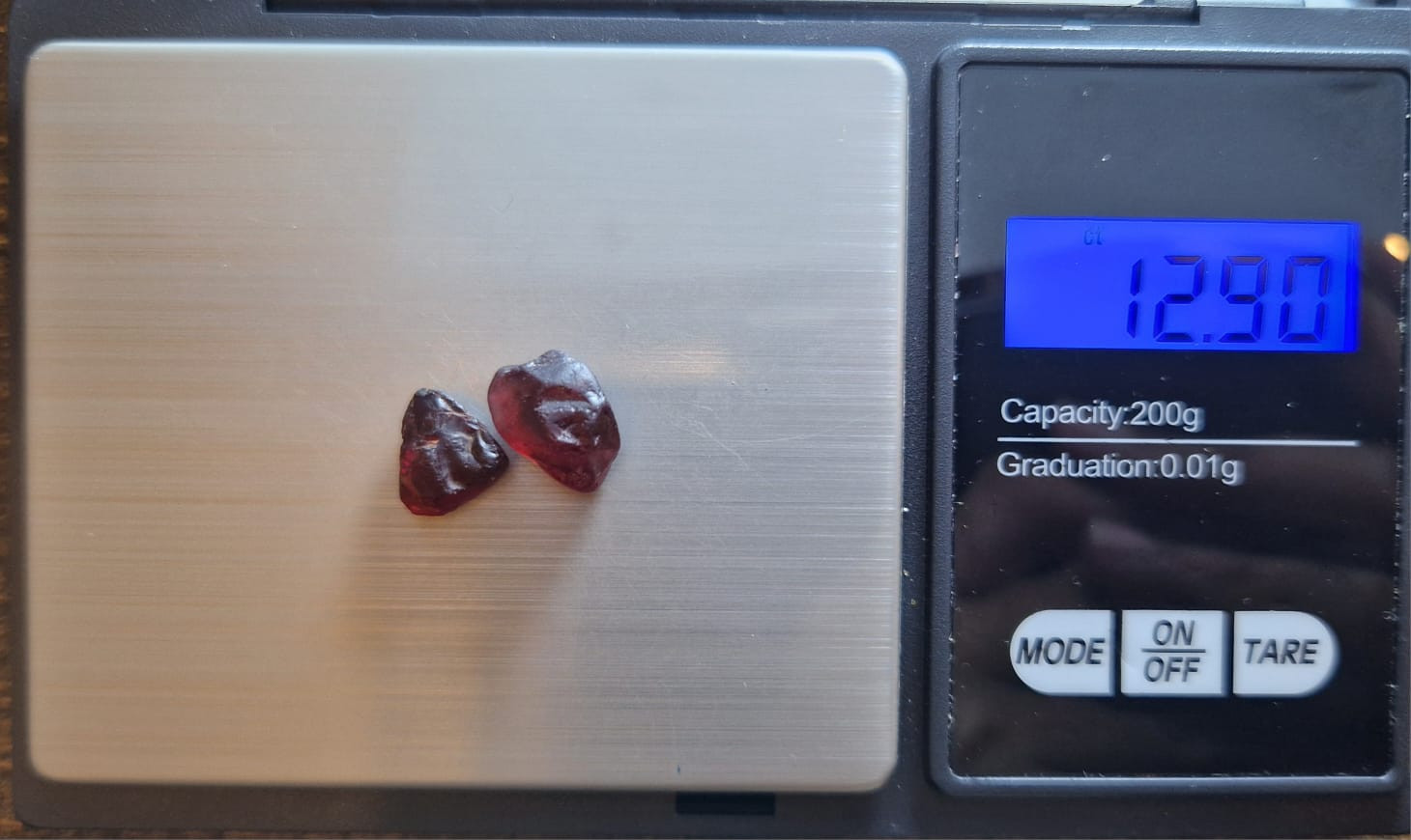 12.90 Carat Red Malaya Garnet Facet Rough from Africa