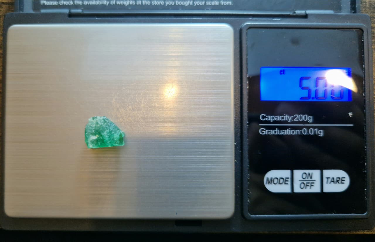 5 Carat Panjshir Emerald Facet Rough from Afghanistan