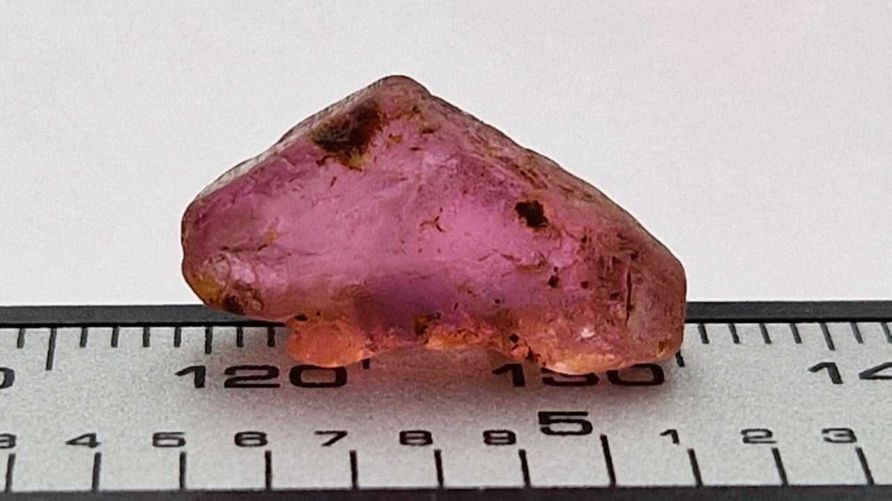 8.10 Carat Bubblegum Pink Tourmaline Rough from Nigeria