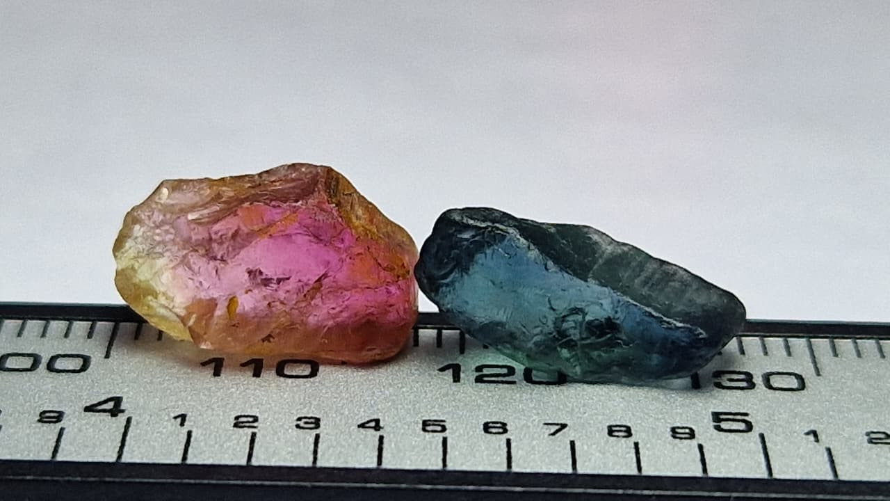 8.45 Carat Reverse Pair of Tourmaline from Nigeria