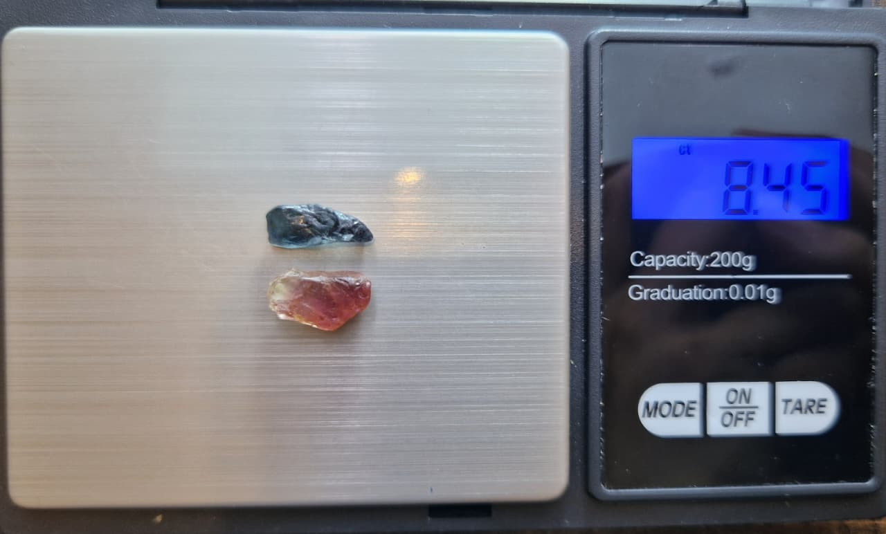 8.45 Carat Reverse Pair of Tourmaline from Nigeria