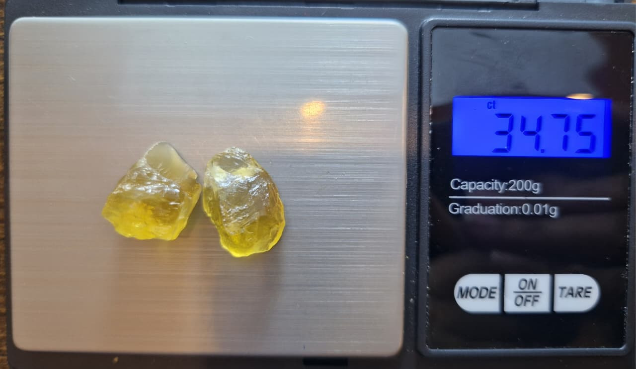 34.75 Carat Imperial Citrine from Nigeria