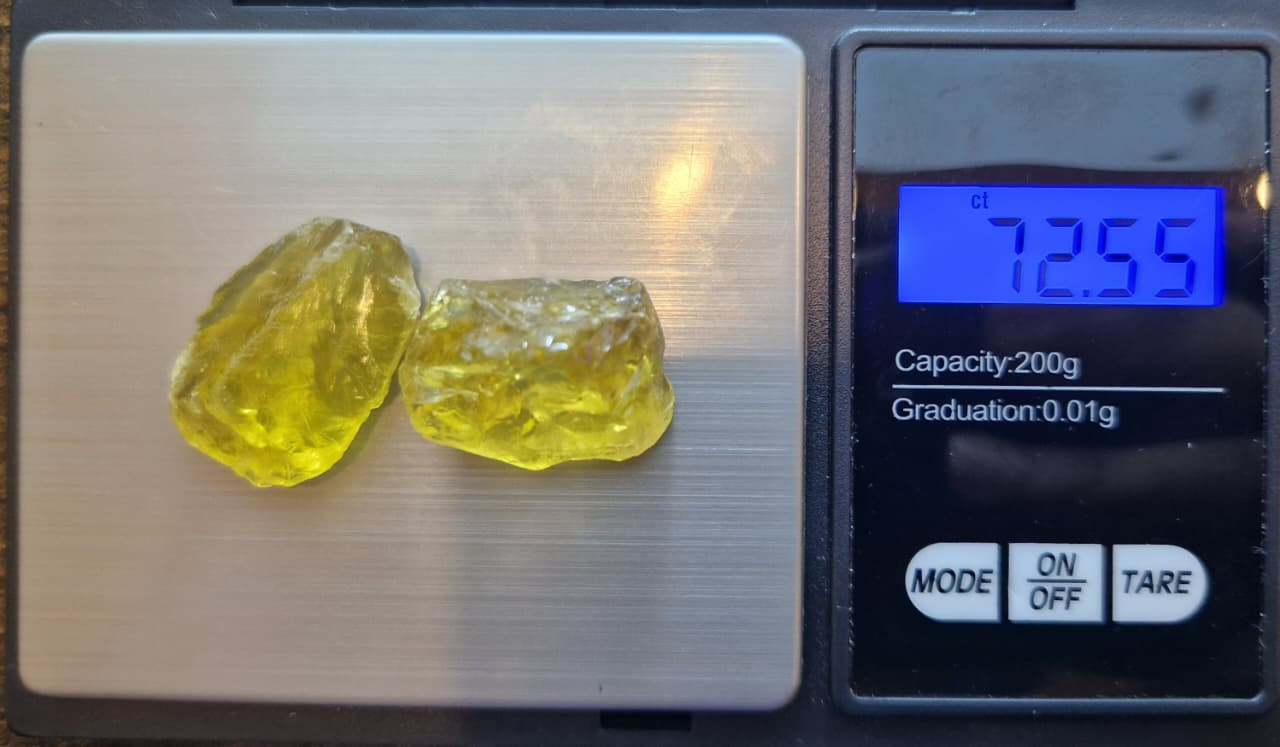 72.55 Carat Citrine Pair from Nigeria