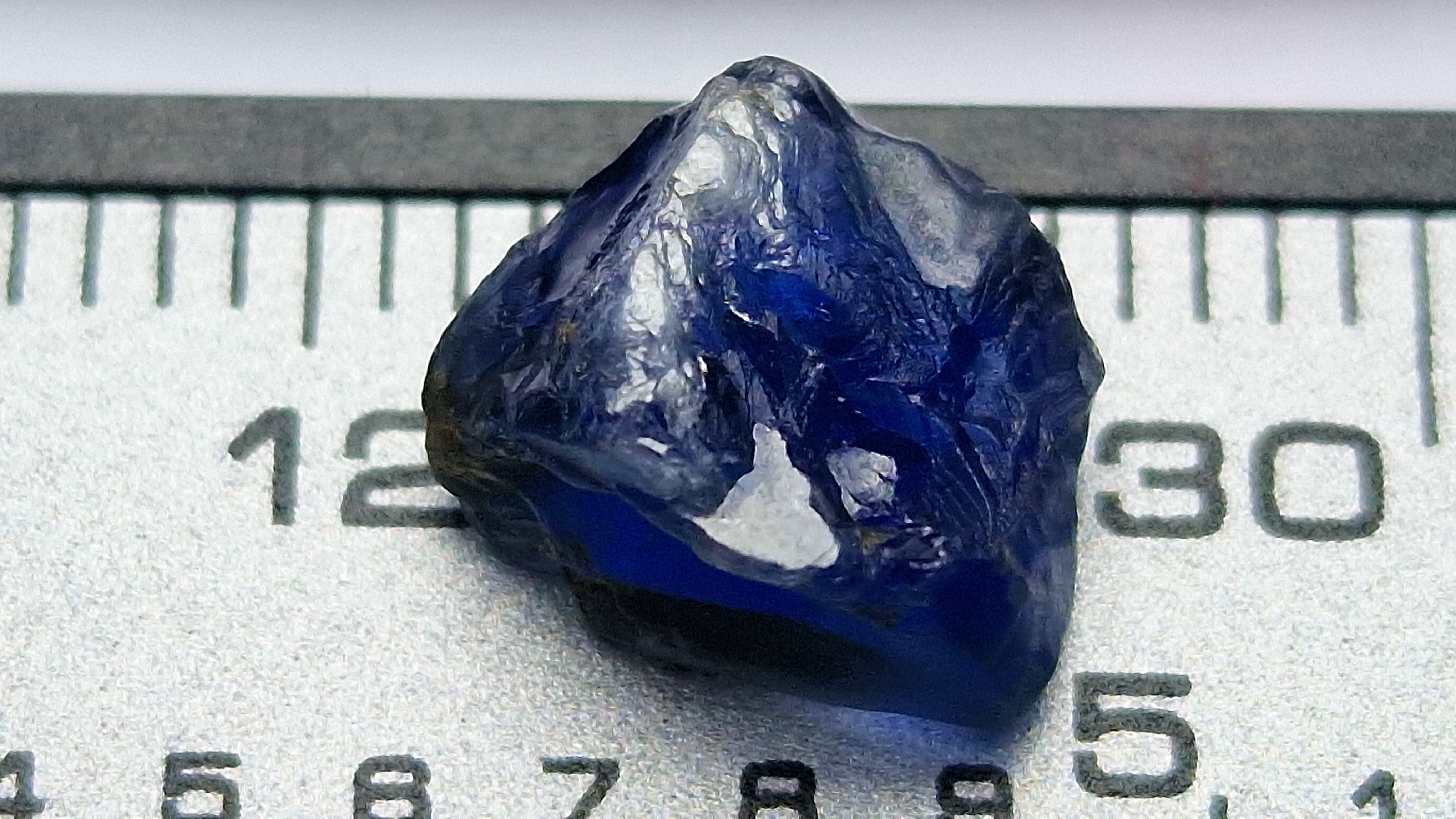 3.4 Ct. Royal Blue Sapphire Facet  Rough from Nigeria
