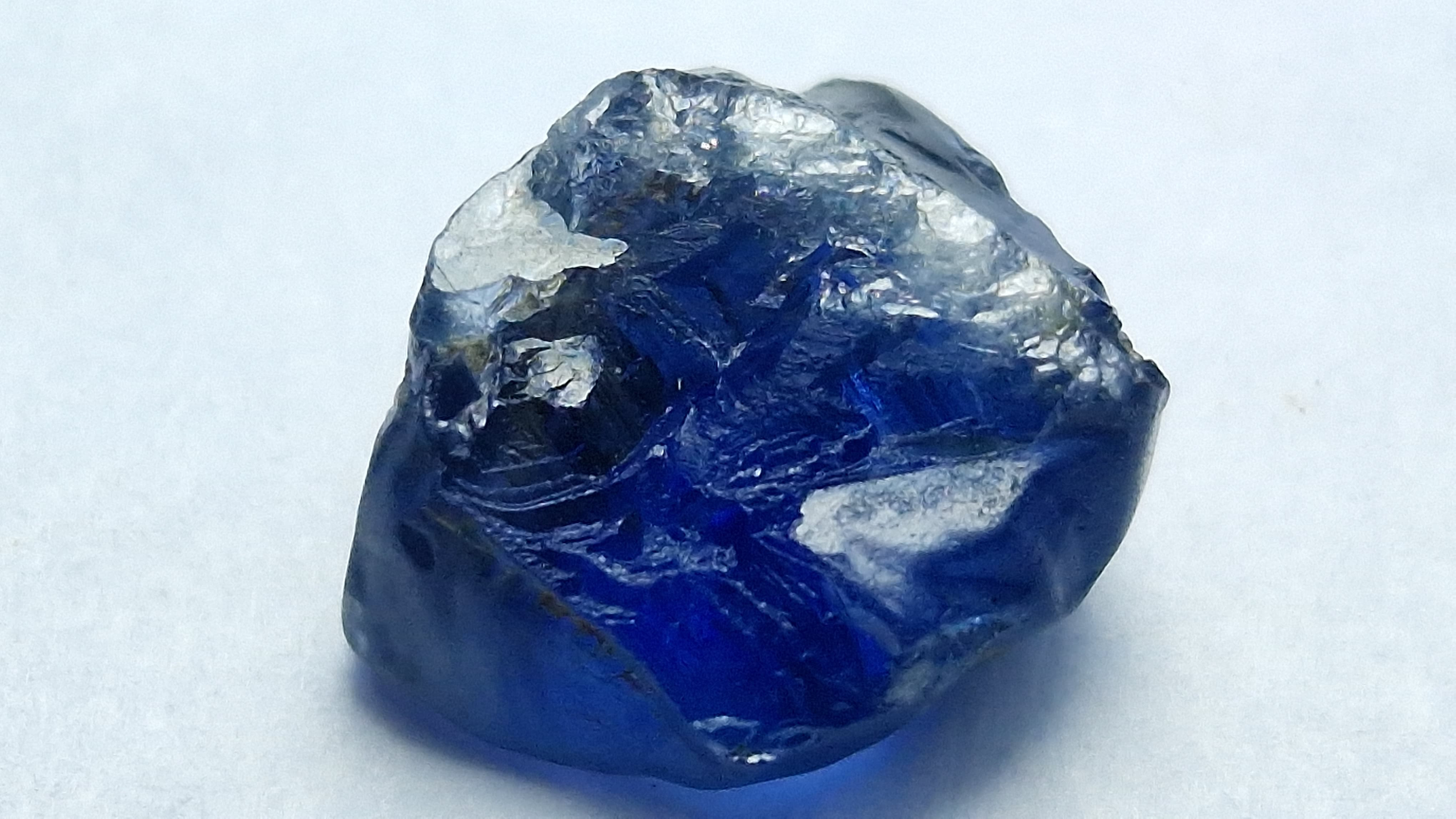 3.4 Ct. Royal Blue Sapphire Facet  Rough from Nigeria