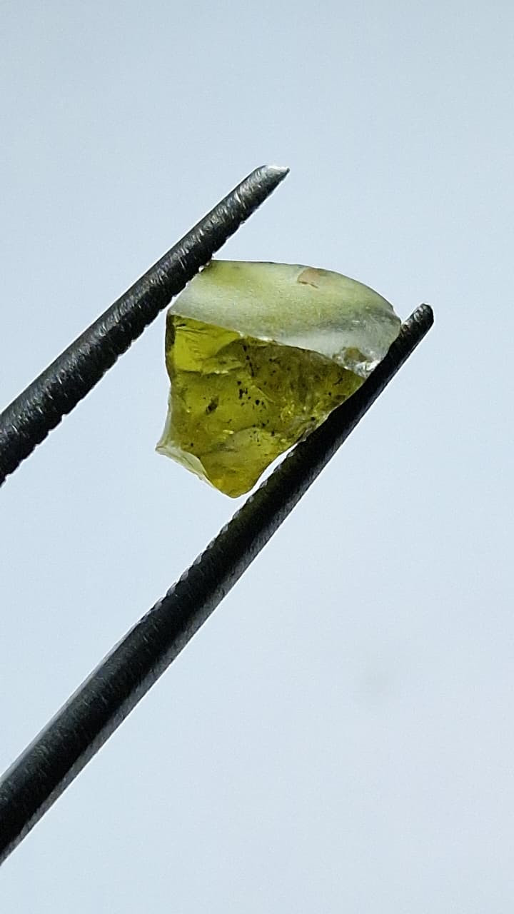 2.55 Carat Mint Green Sapphire Facet rough from Nigeria