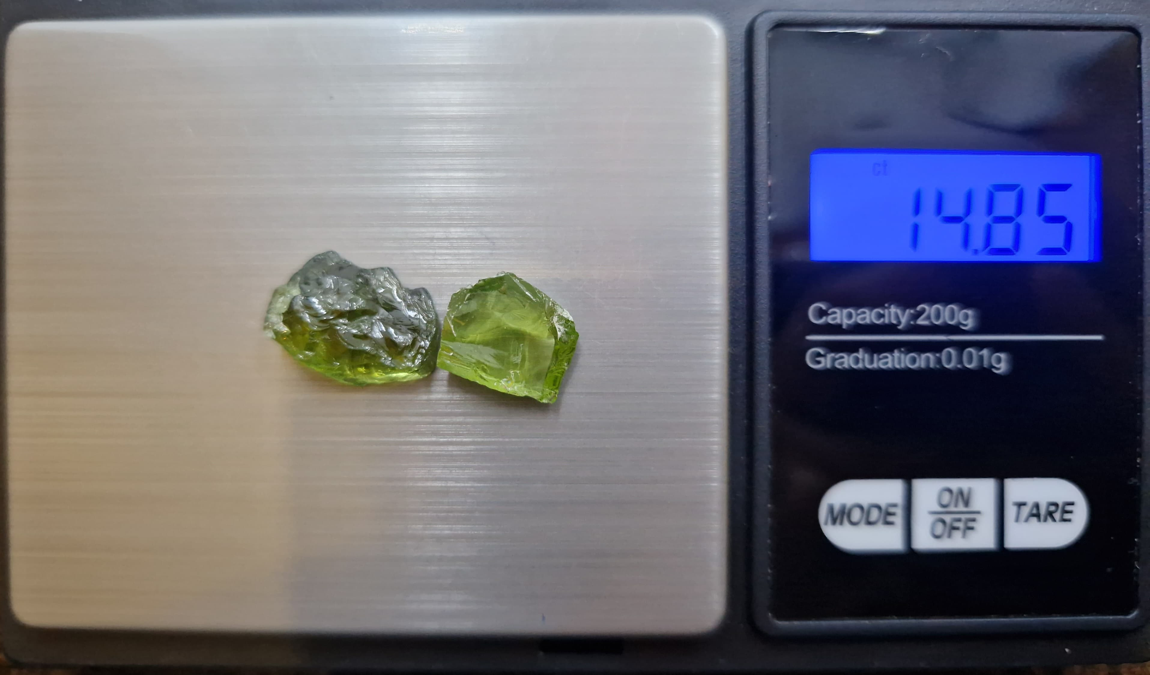 14.8 Ct. Mint Green 💚 Tourmaline Facet Rough from Nigeria