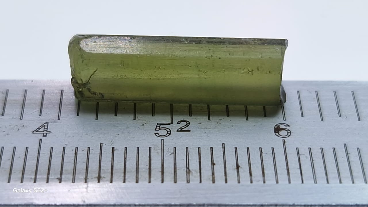 7.90 Ct. Mint Green Tourmaline Facet Rough from Nigeria