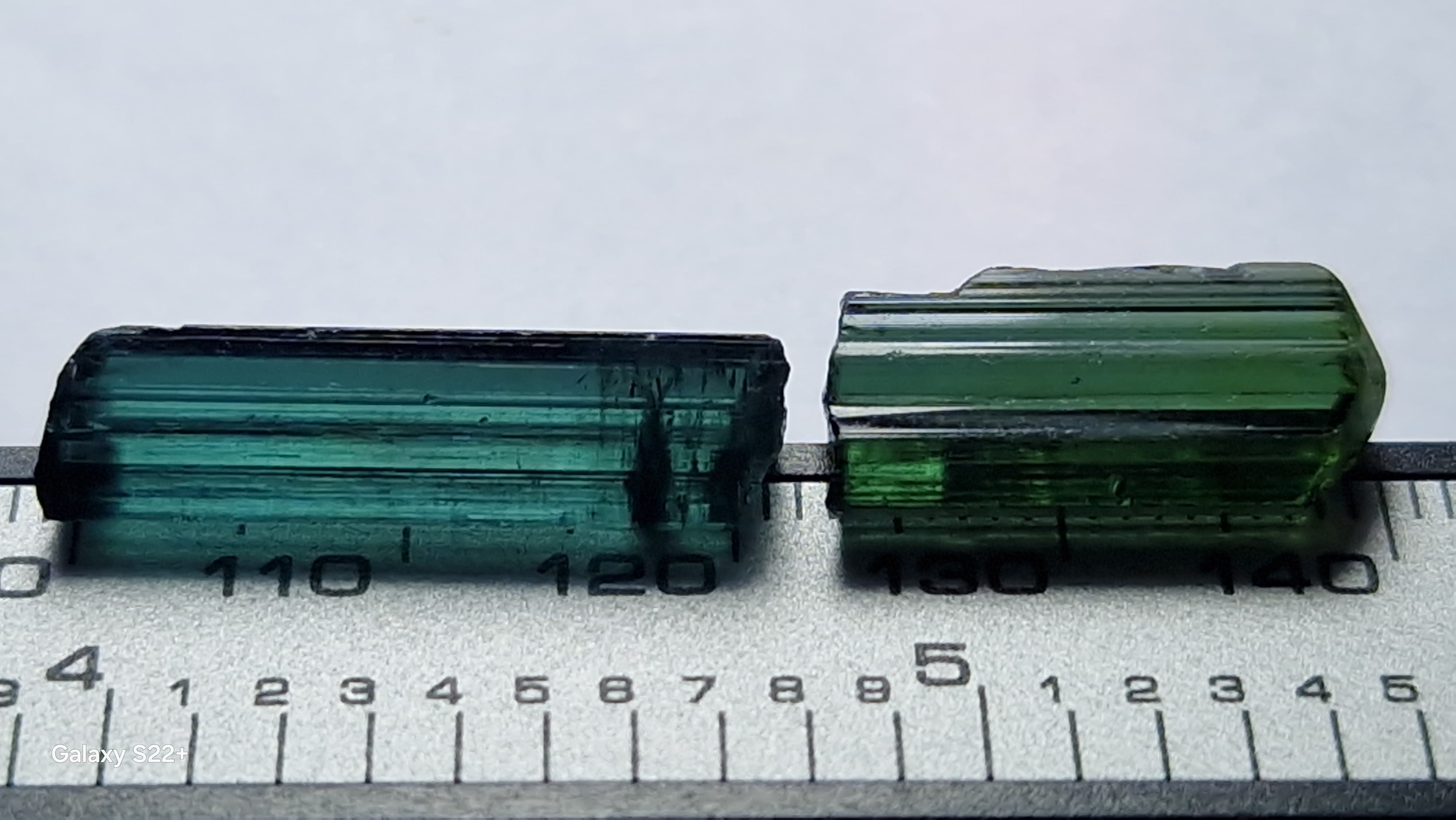 15.15 Ct. Blue and Green Tourmaline Facet Rough from Nigeria