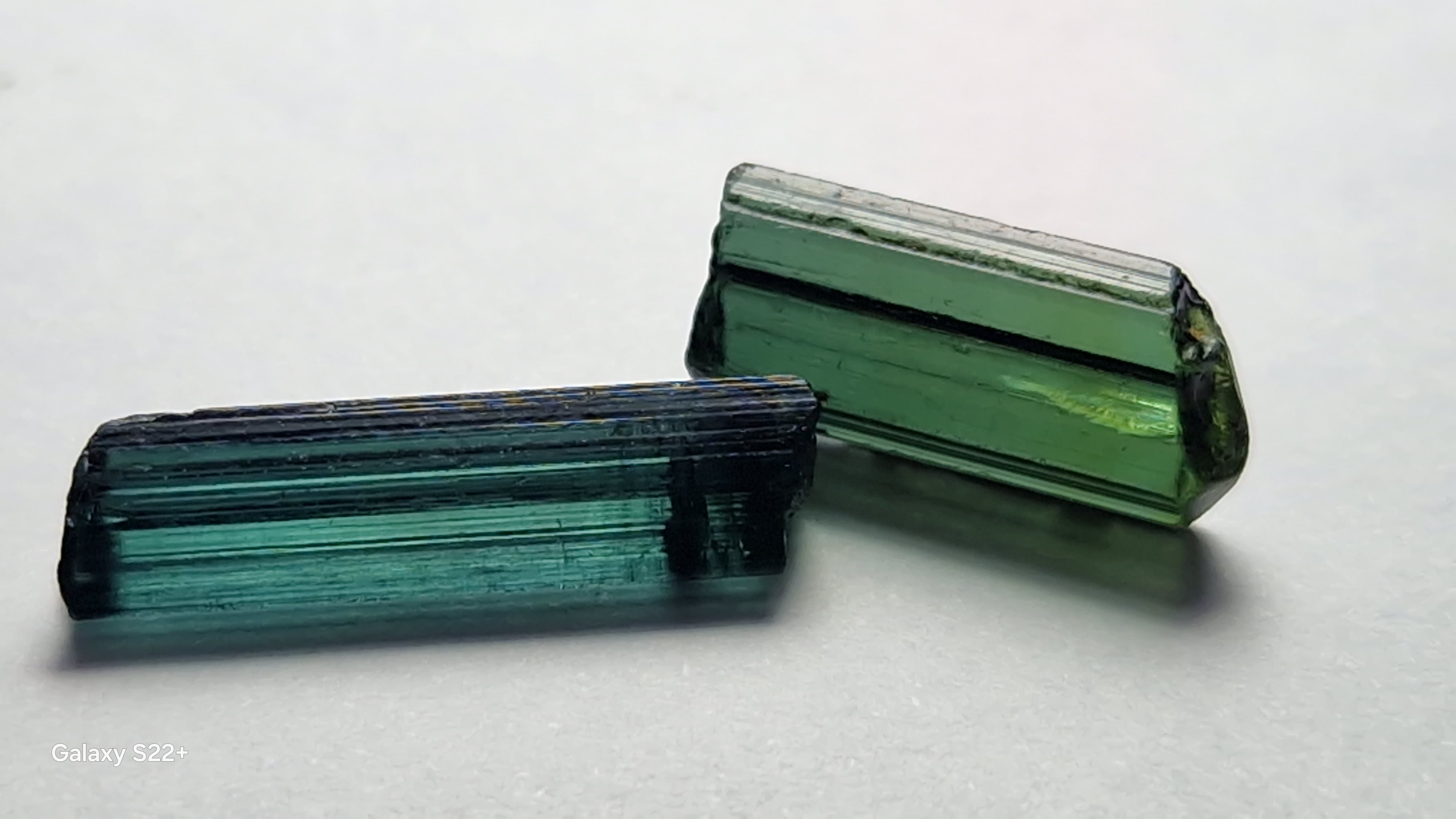 15.15 Ct. Blue and Green Tourmaline Facet Rough from Nigeria