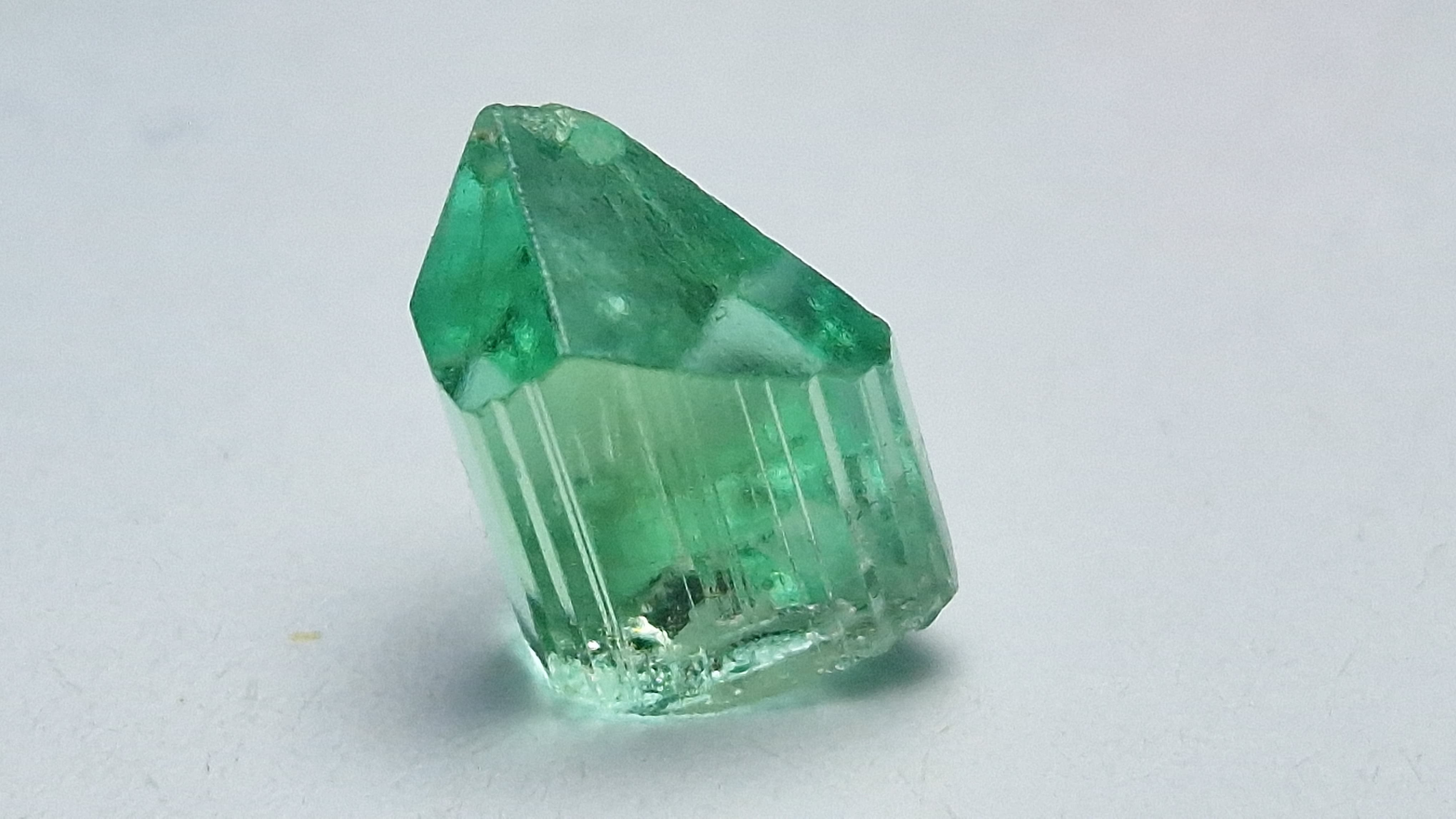 3 Ct. Eye Clean Lagoon Green Tourmaline Facet Rough from Nigeria
