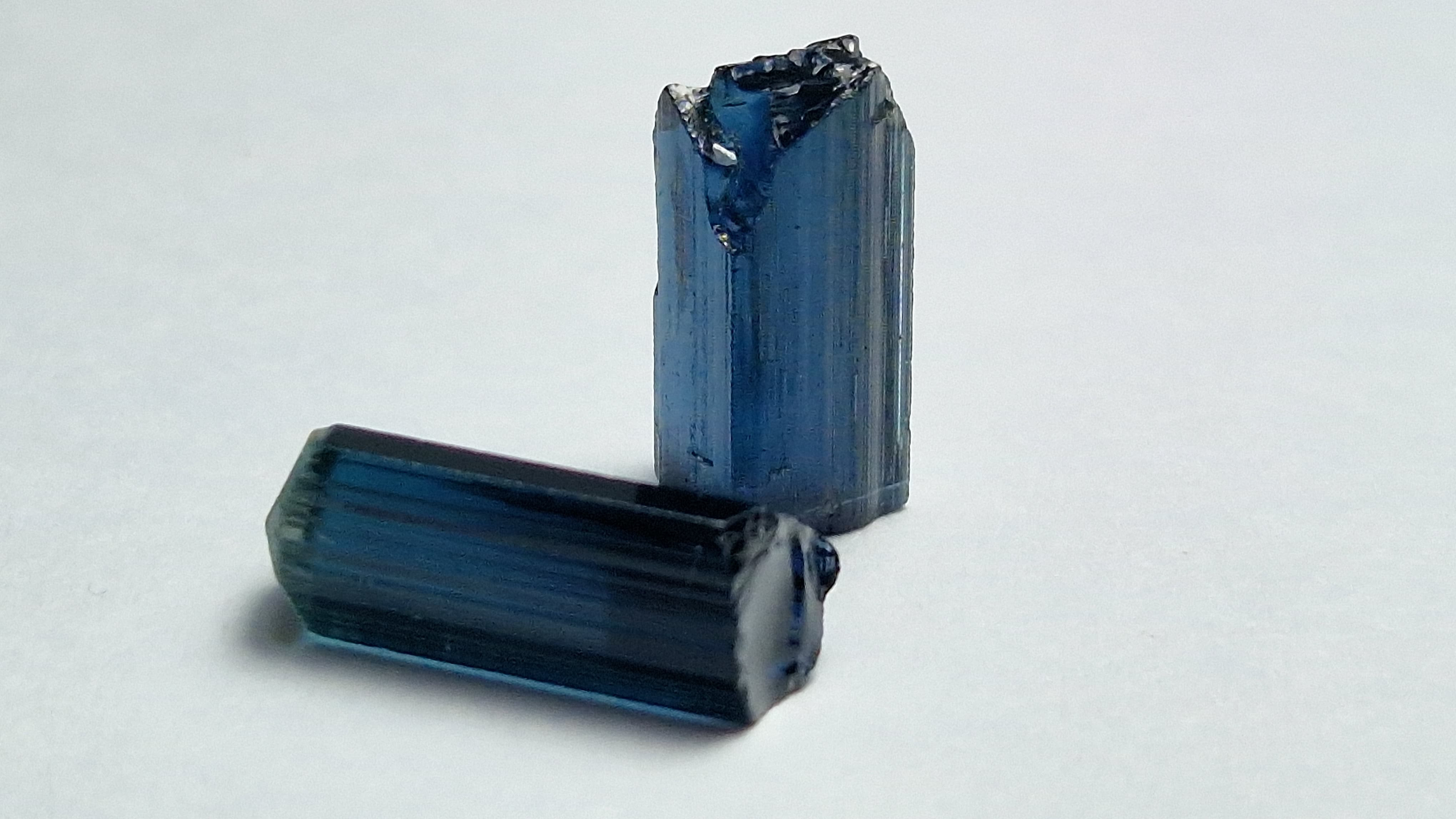 7.15 Ct. Blue Tourmaline Pair Facet Rough from Nigeria