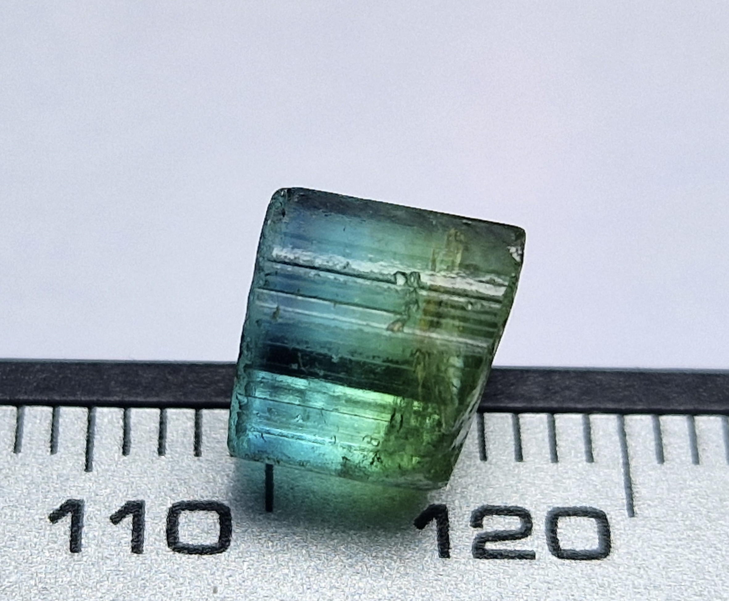4.3 Ct. Oceanic Blue & Lush Green Bicolor Tourmaline from Nigeria