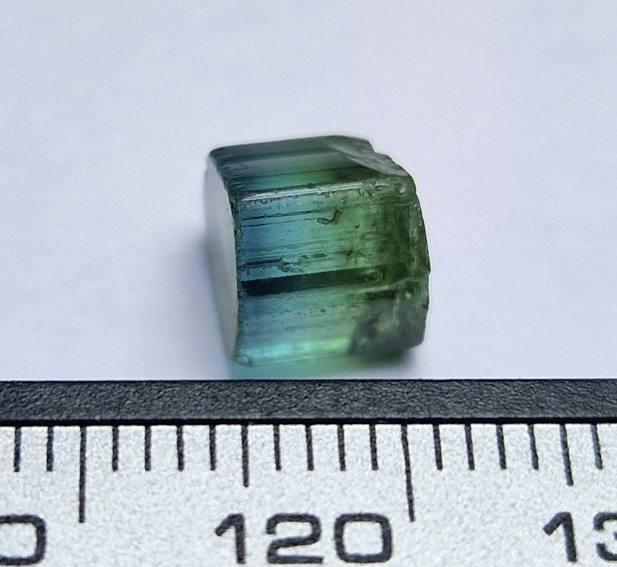 4.3 Ct. Oceanic Blue & Lush Green Bicolor Tourmaline from Nigeria