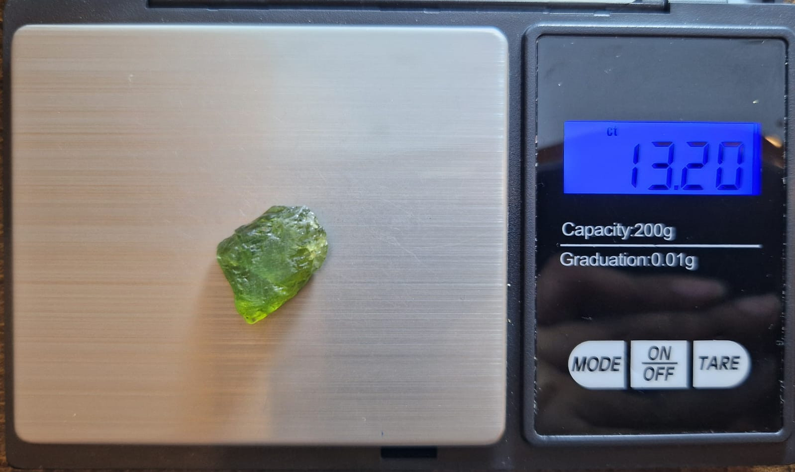 13.20 Ct. Mint Green Tourmaline Facet Rough from Nigeria