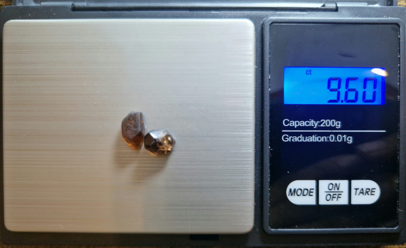 9.6 Ct. Peach reddish Zircon  Facet Rough from Nigeria