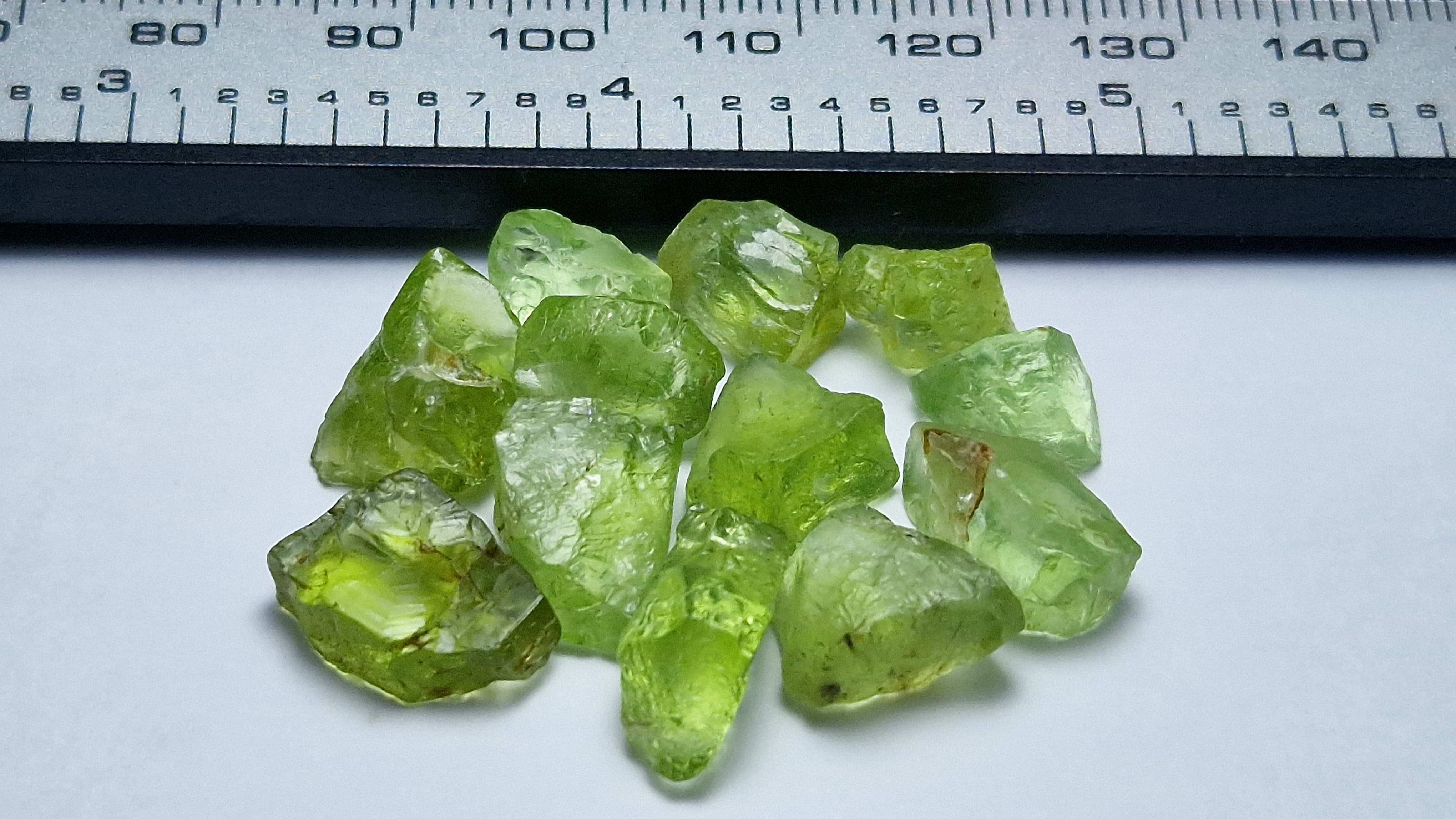 52.20 Ct. Vivid Green Peridot Facet Rough from Pakistan