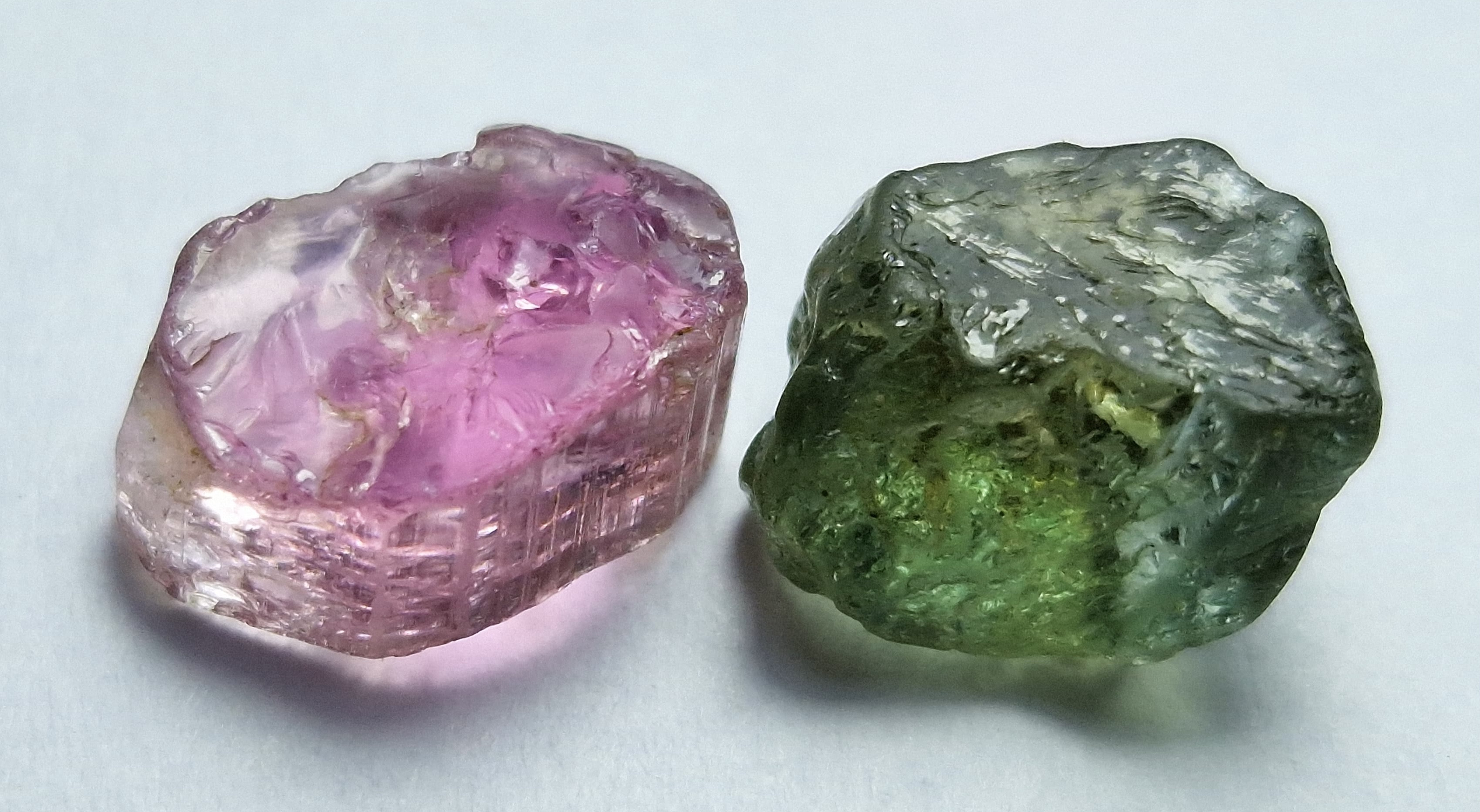 Natural Nigerian Tourmaline Pair totaling 7.15 Ct.