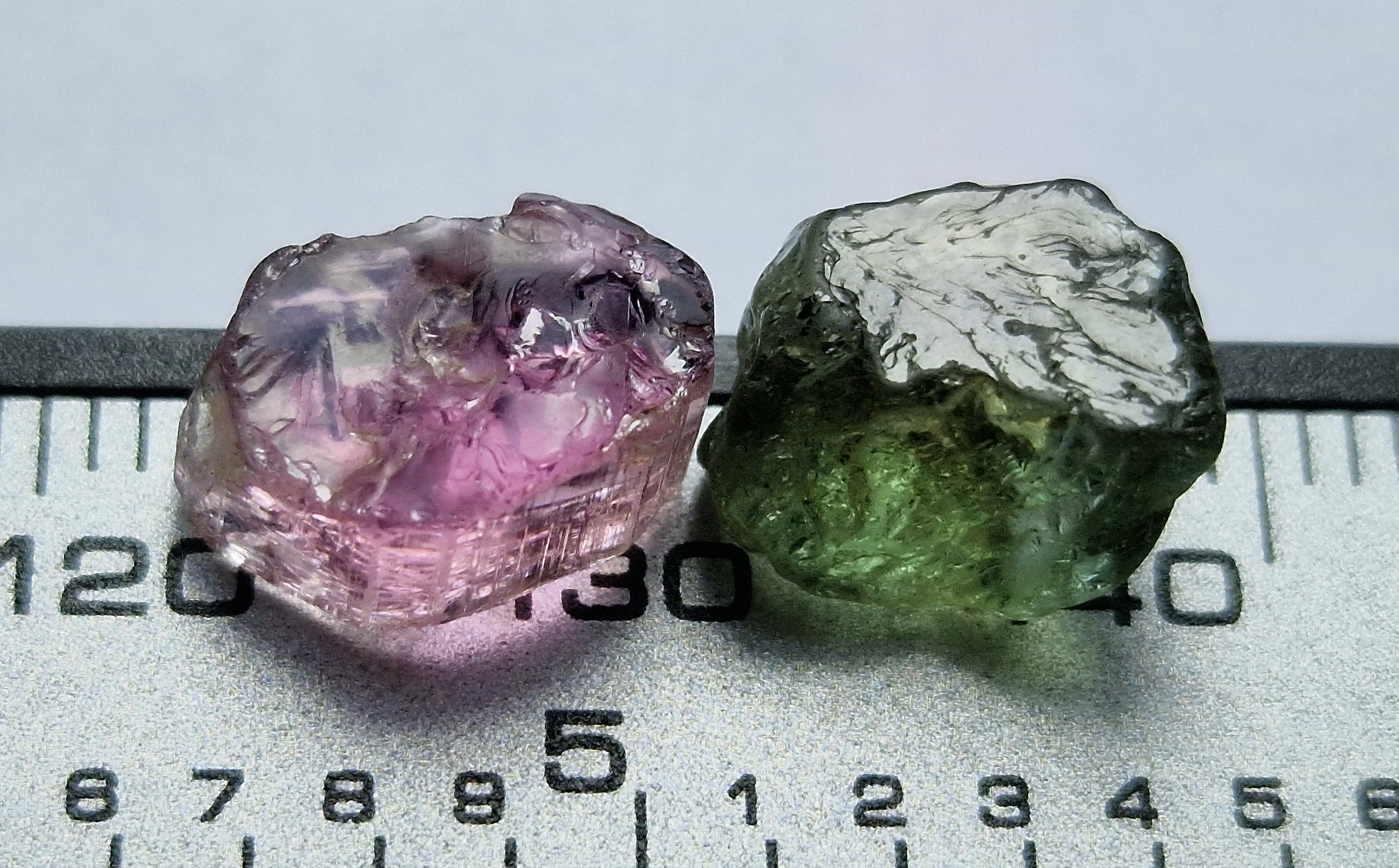Natural Nigerian Tourmaline Pair totaling 7.15 Ct.