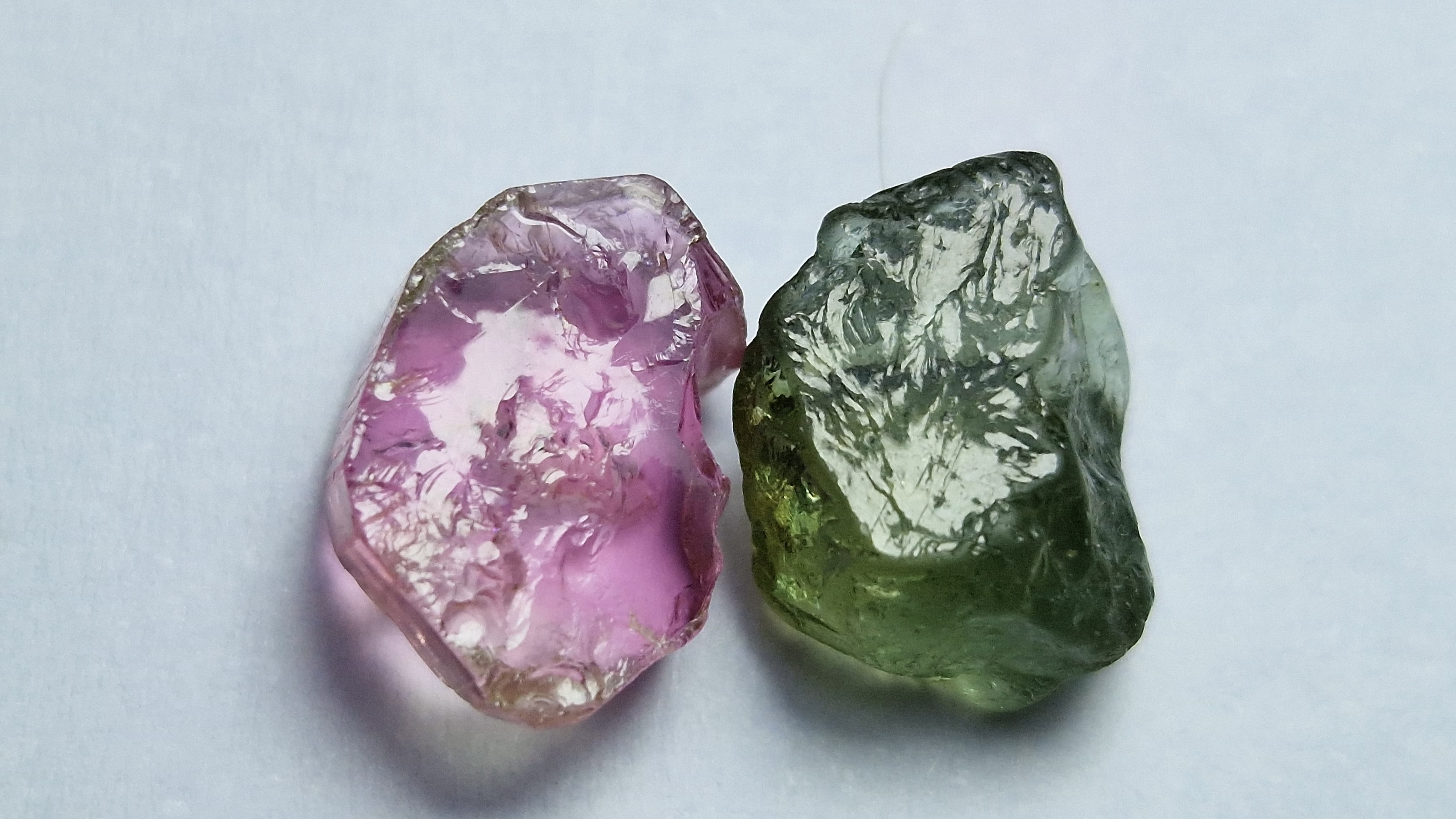 Natural Nigerian Tourmaline Pair totaling 7.15 Ct.