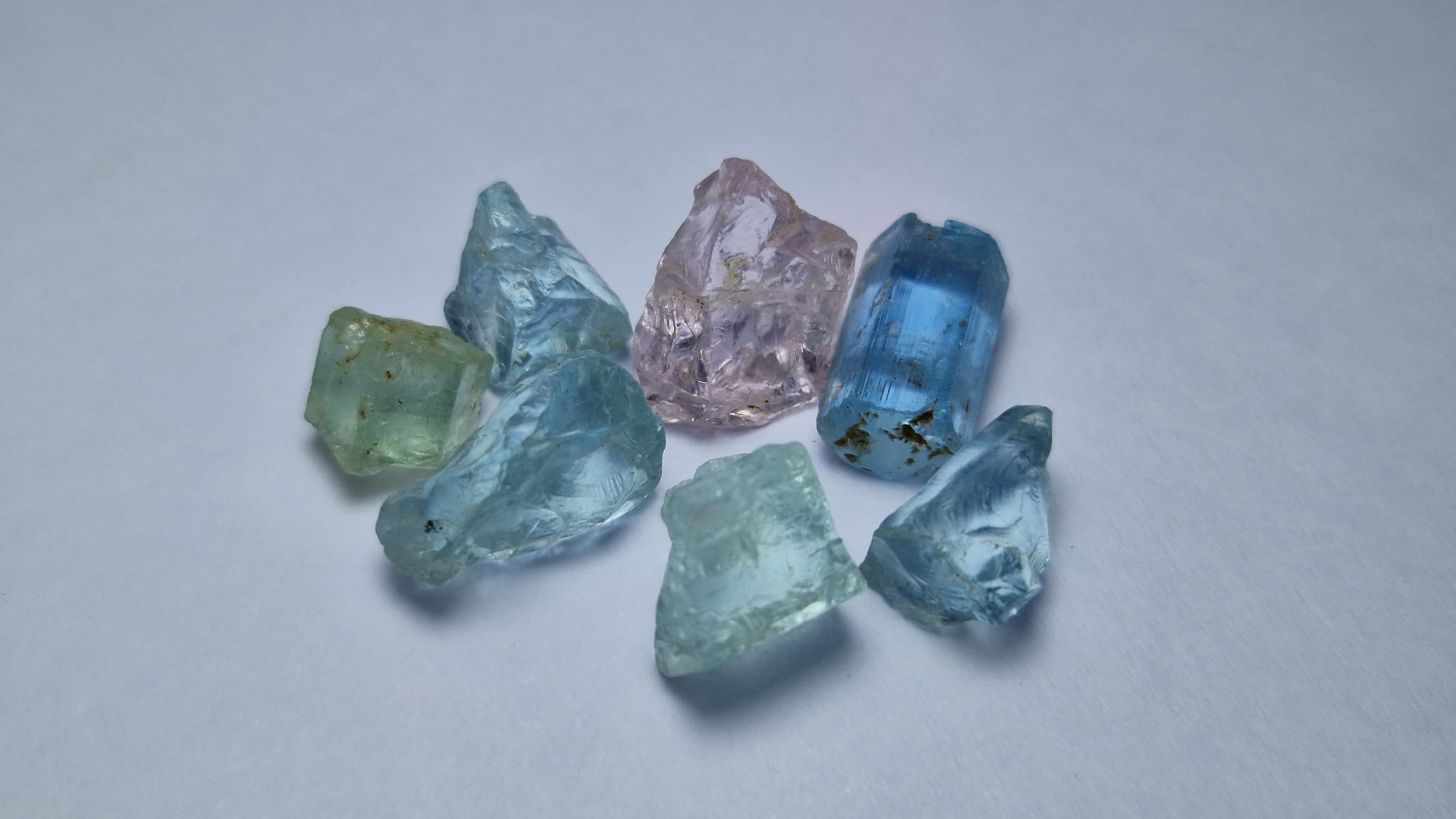 29.70 Ct. Mix Beryl Facet Rough from Nigeria